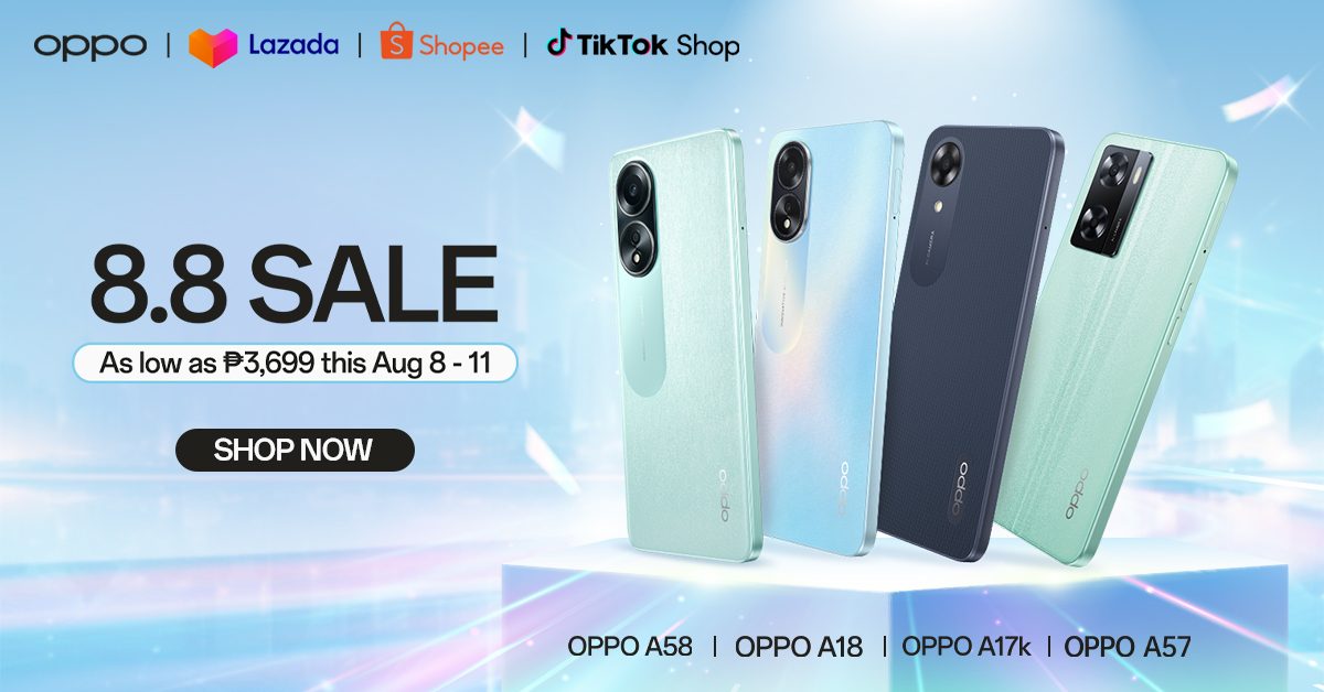 Make your August amazing with OPPO’s 8.8 Sale